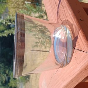 Silver rimmed ice bucket